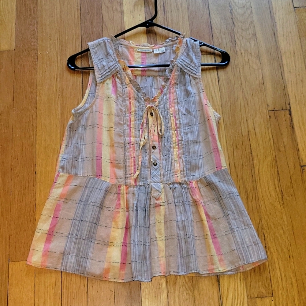 Holding Horses peplum tank size 2